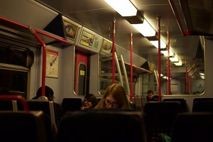 An emptying train, smart phone users and a lovely conversation